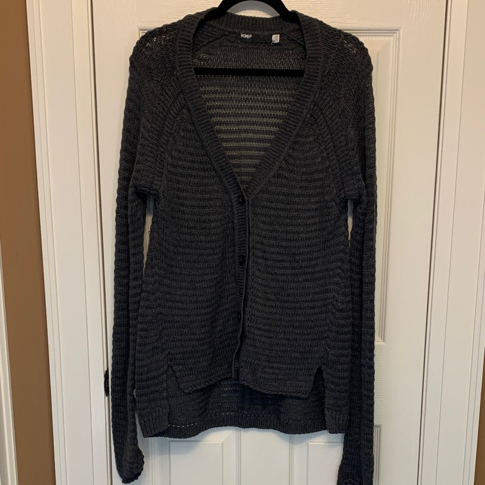 Fox Charcoal Women's Cardigan